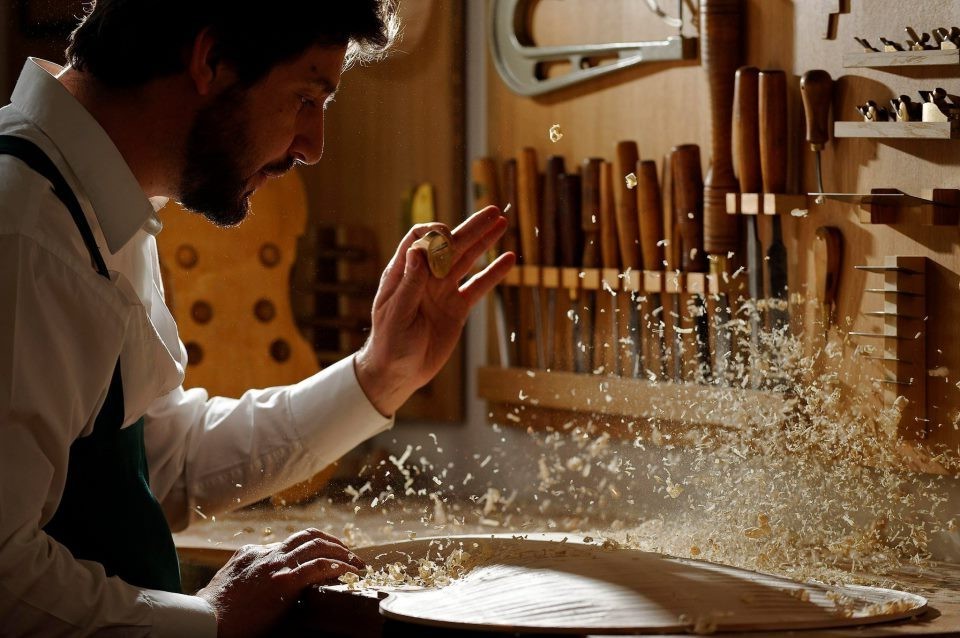 Thomas Meuwissen in his Brussels workshop